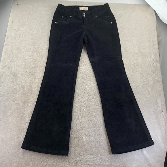 2 Steve & Barry's Classic Corduroy Womens Pants Size 10R Lot Of Two Black Flare - Picture 14 of 16